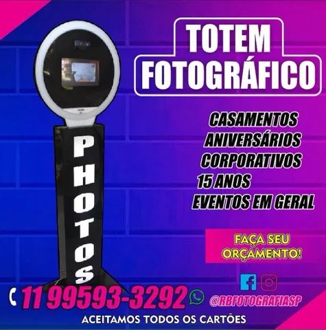 Totem de fotos - Casamento - @rbfotografiasp 