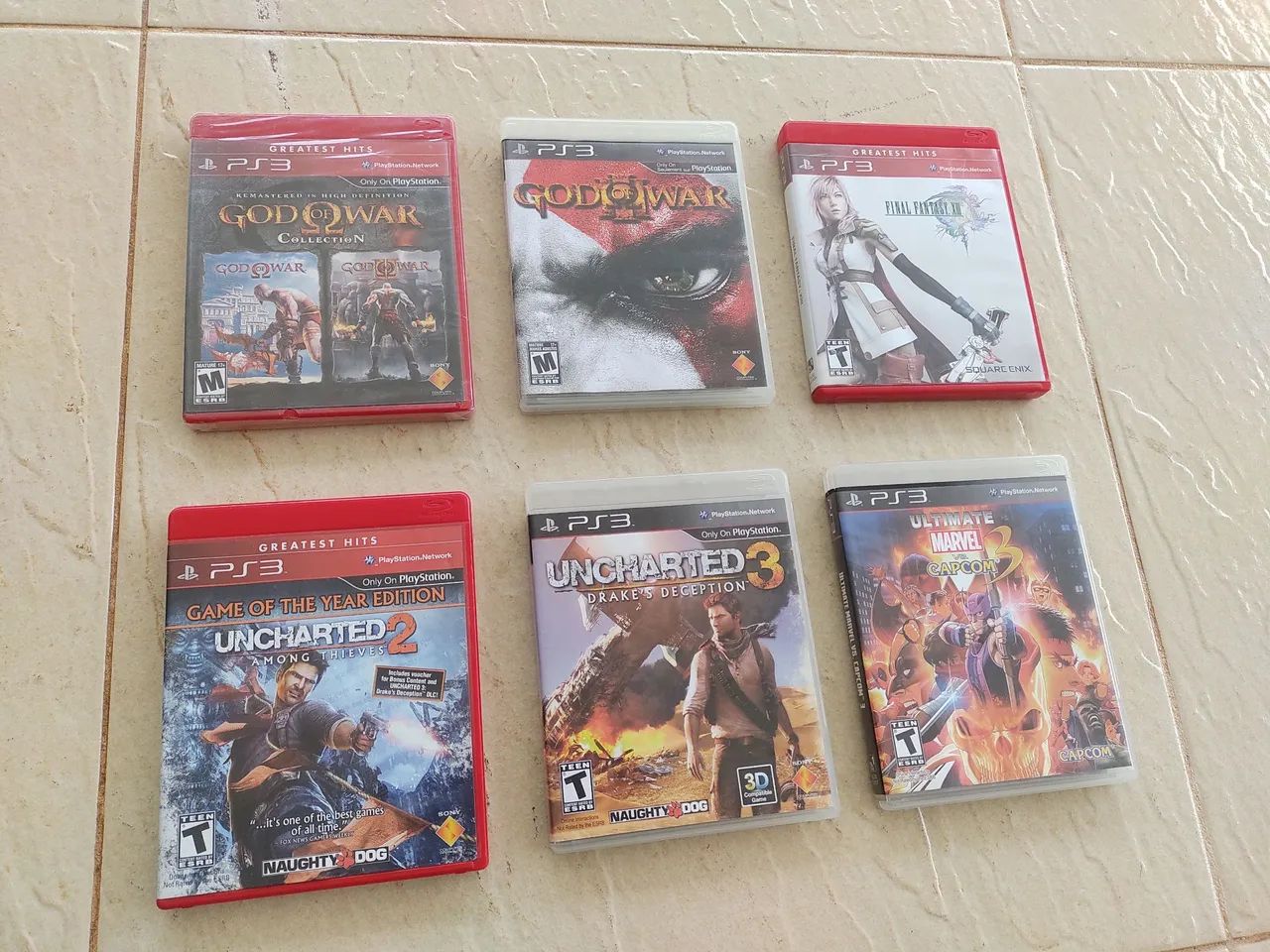 Lote com 06 jogos Playstation 3.