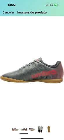 Chuteira Umbro Tam 40 Frame Futsal Cinza! Novo! - Foto 4
