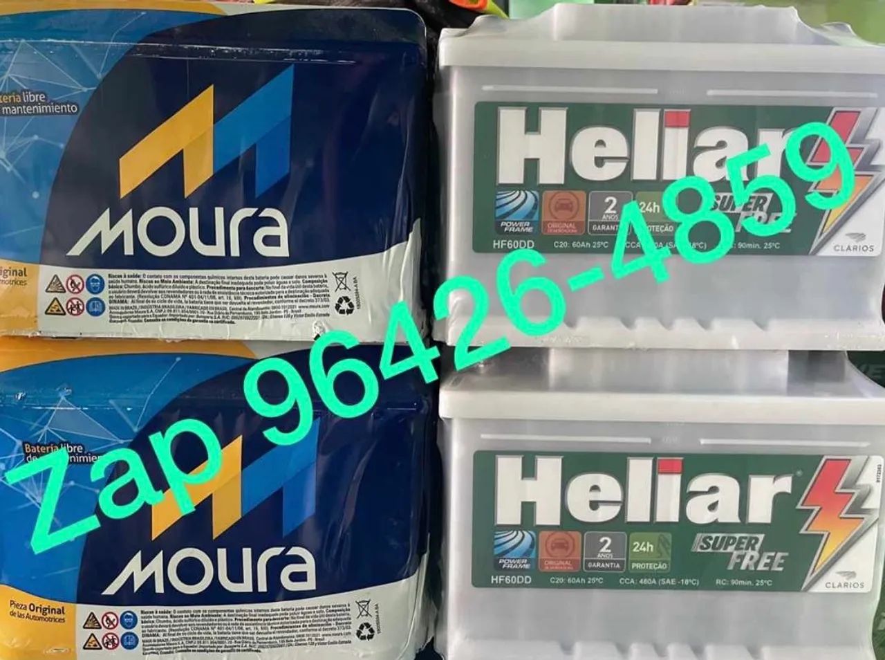 Bateria moura 60 amperes