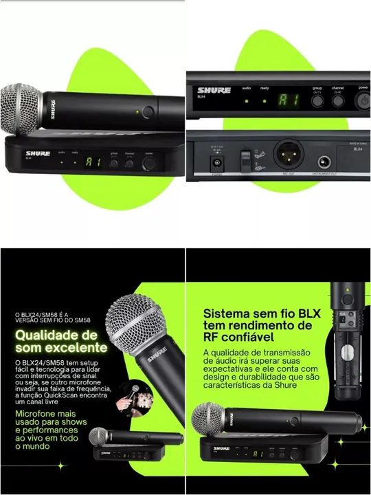 Microfone sem fio SHURE - Foto 3