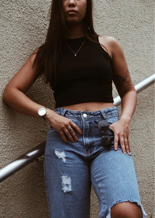 Cropped Ribbed Basic?s  - Foto 4