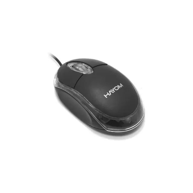 Mouse Optico Usb Com Fio Office Preto - Foto 2
