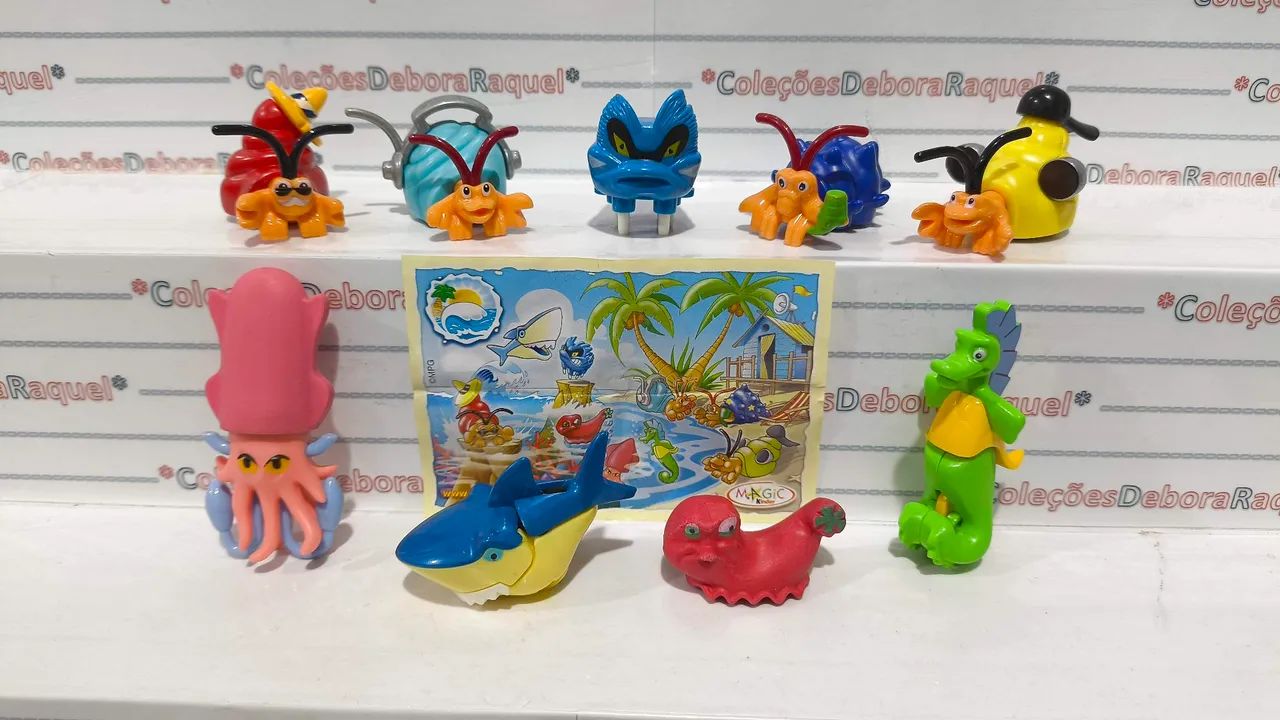 Kinder ovo animais marinhos