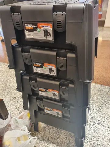 Banqueta Com Compartimento Multiuso Novo + Entrega grátis na Hora  - Foto 4