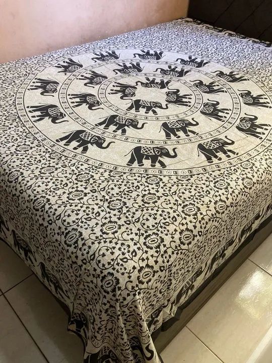 Colcha indiana casal Queen manta cortina canga painel 