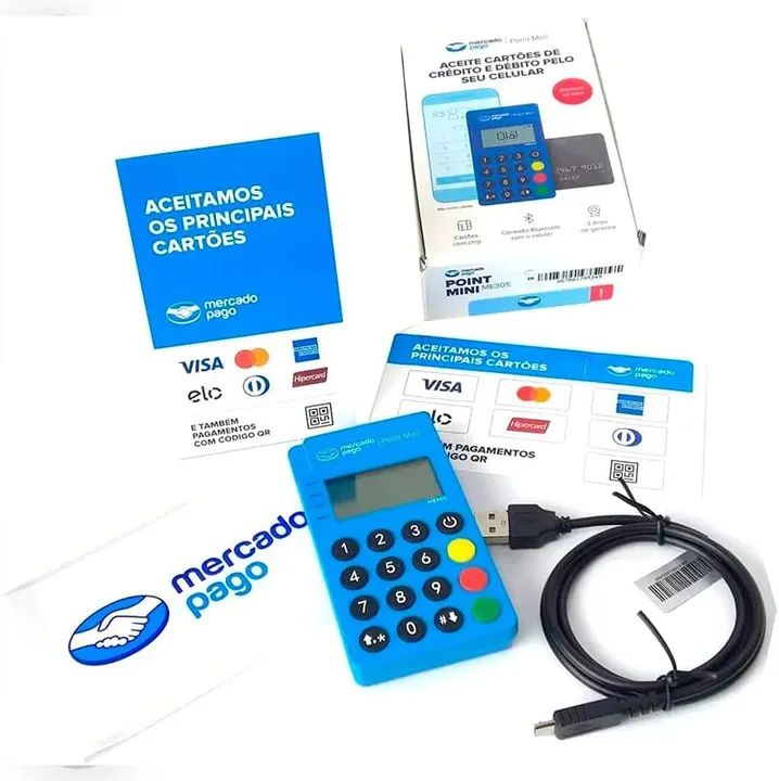 Maquininha Point Mini NFC ME30S Mercado Pago Bluetooth - Foto 2