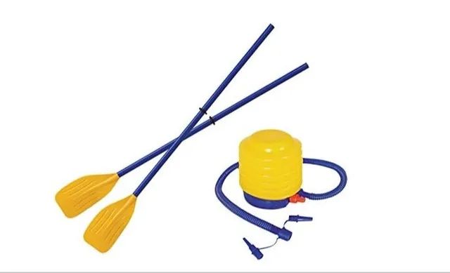 Bote Inflável Mor 1,92m X1,15m Com Remos E Inflador Mor - Novo - Foto 4