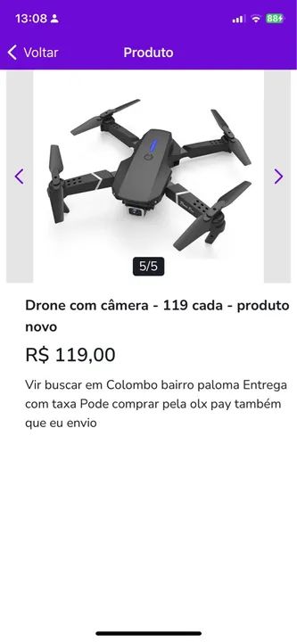 Drone com câmera - Novo - Foto 4