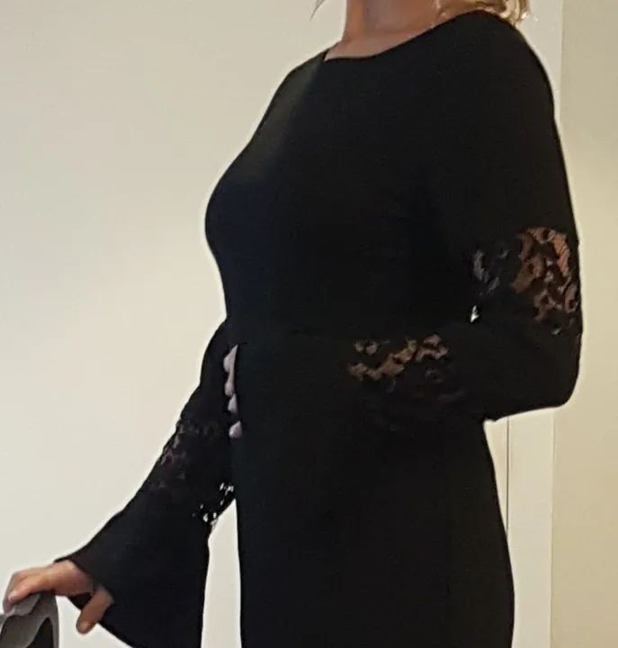 Elegante Vestido Social Preto  - Foto 4