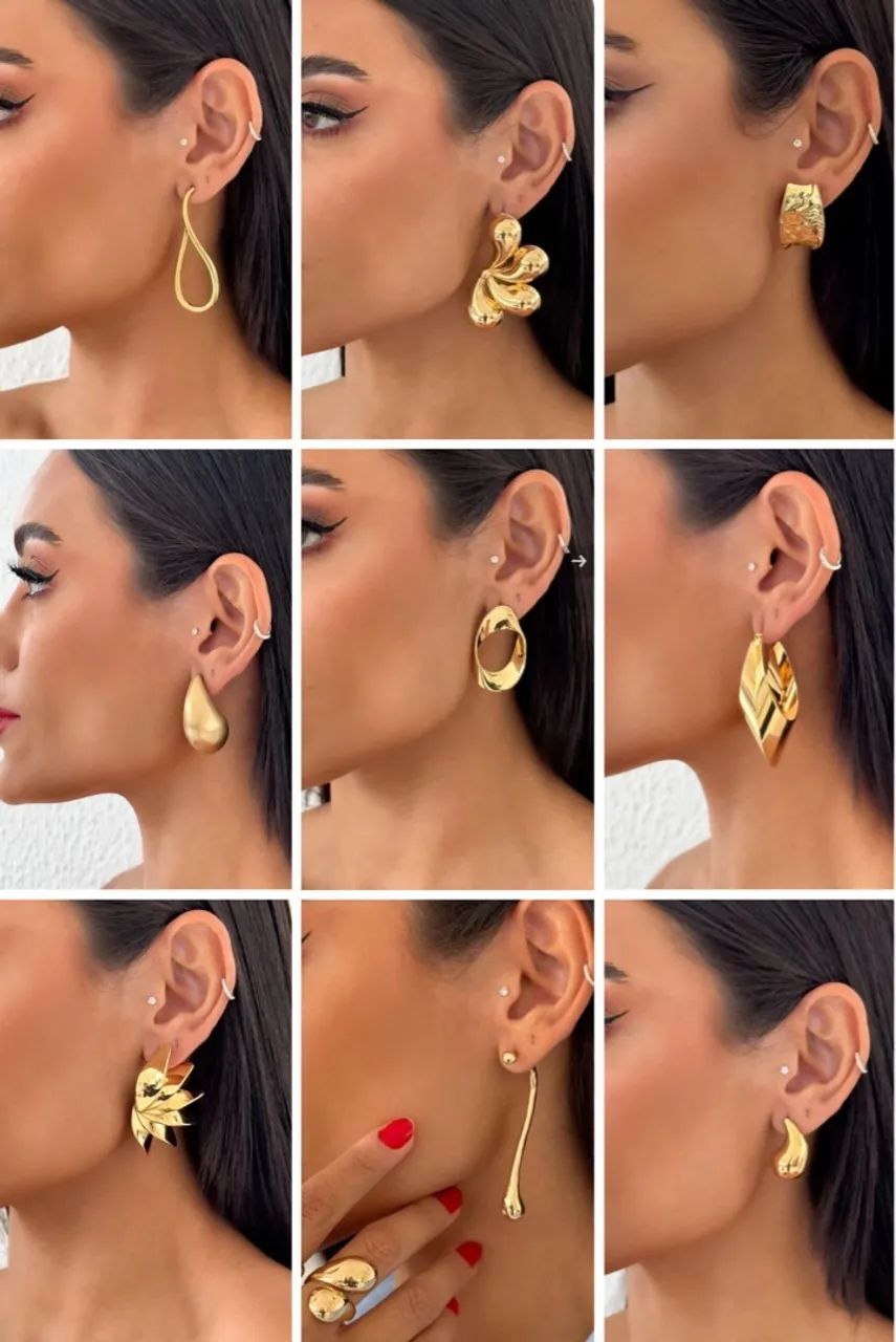 Coleção de Folheados a Ouro 18K Elegantes e Modernas - Foto 2