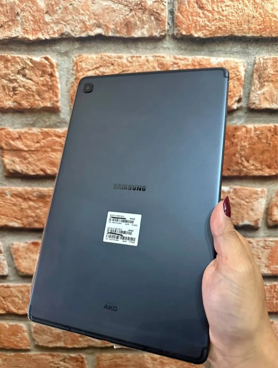 Samsung Tab s6 lite tudo original acompanha caneta S pen e capa magnética.