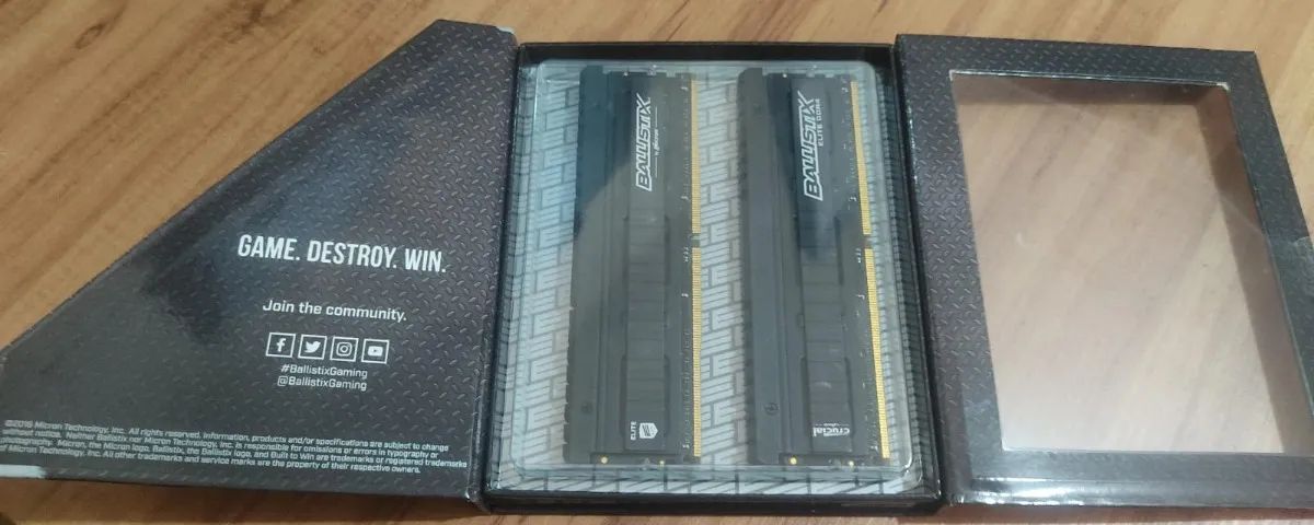 Memória DDR4 Crucial Ballistix, (2x8GB),3000mhz - Foto 2