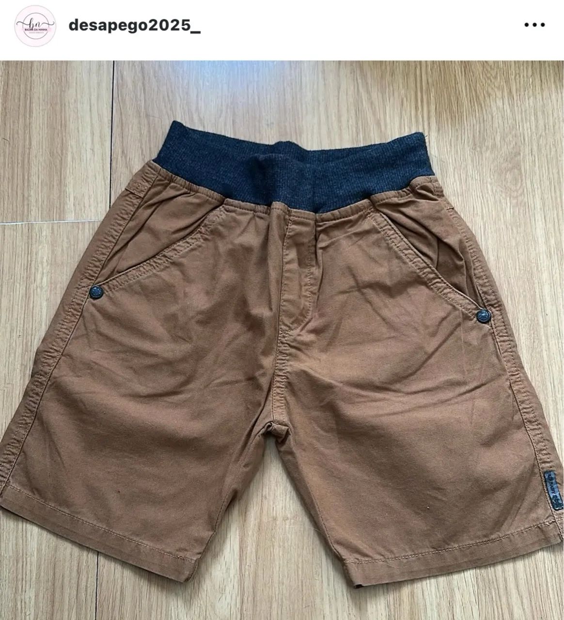Shorts de sarja infantil - Foto 2