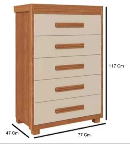 Cômoda 100% MDF 5G DIVIDIMOS EM ATÉ 10X SEM JUROS - Foto 2