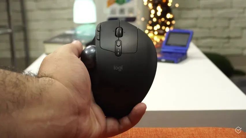 Mouse Ergonômico Logitech Ergo Trackball Bluetooth e USB (wireless) - Foto 2