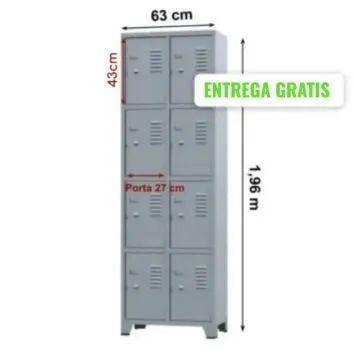 Armário de aço para vestiário com 8 portas - Foto 3