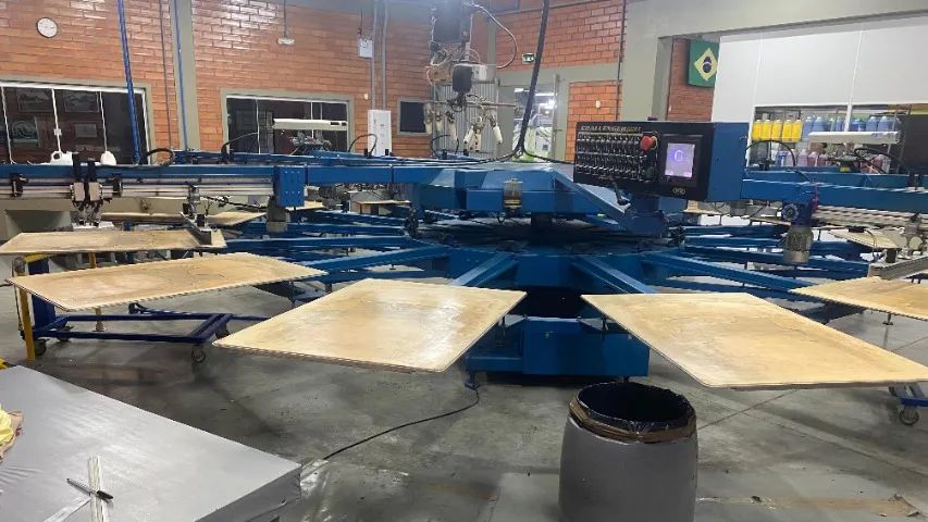 Máquina de Serigrafia Têxtil Carrossel Automática + Brinde Polimerizadeira - Foto 2