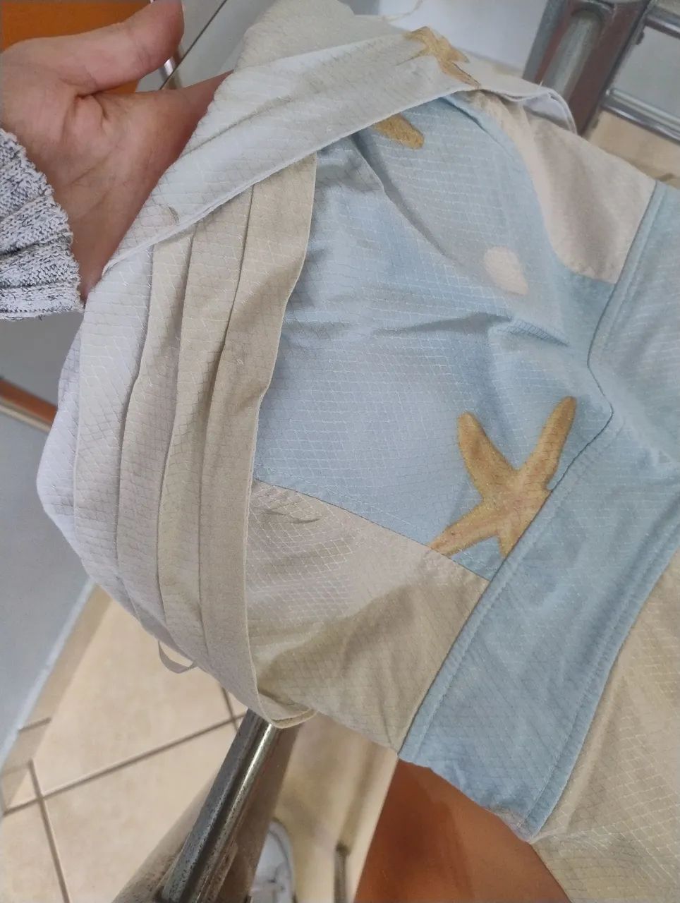 Vestido de Praia com Estampa de Conchas e Estrelas - Foto 2