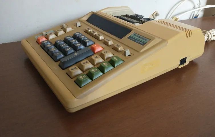 Calculadora General Teknika 2120pd Antiga Funcionando Leia  - Foto 2