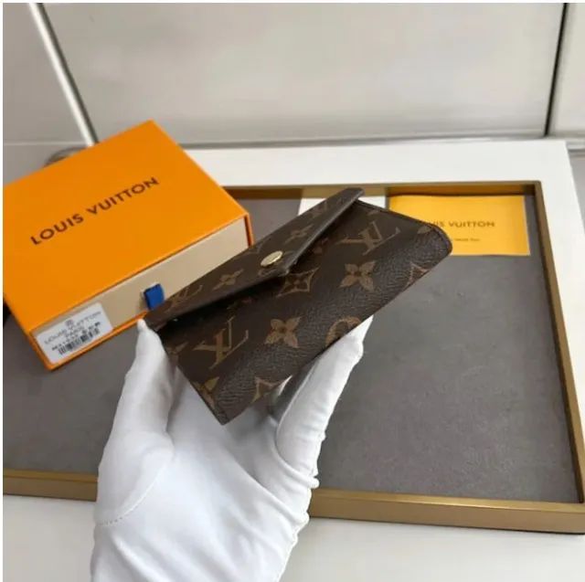 Carteira Louis Vuitton Victorine fuscia ouro - Foto 5