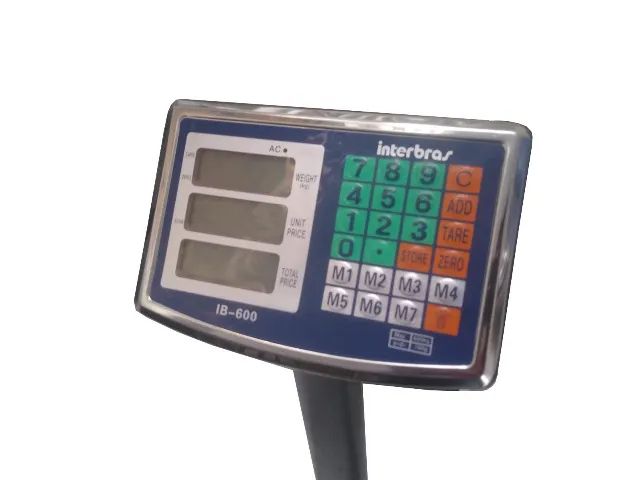 Balança Digital Coluna Plataforma 300kg Com Bateria - Foto 5