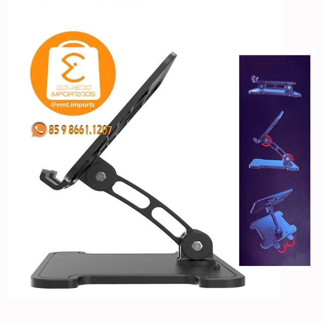 Suporte Universal de Mesa Para Smartphones e Tablet Ajustável OR-SP18 - Foto 4