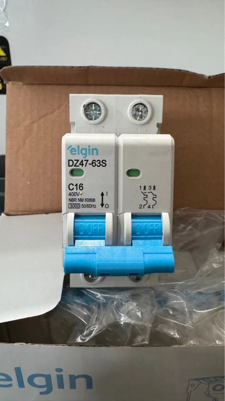 Disjuntor Elgin DZ47-63S C16 400V