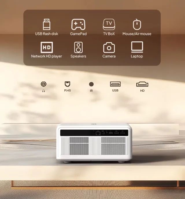 Projetor BYINTEK LOVE U14 Full HD Bluetooth WiFi 6 1250ANSI Foco Automático - Foto 3