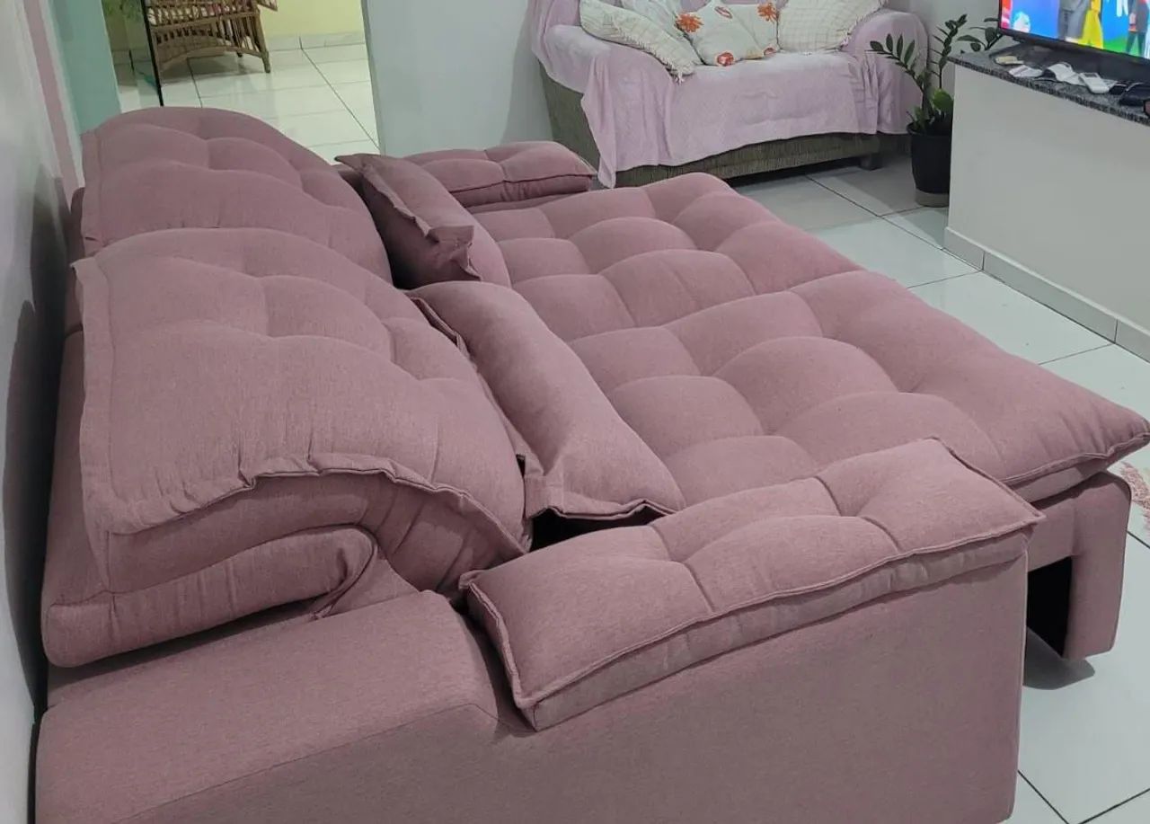 Promoção sofás retrátil reclinável com pillow top  - Foto 5