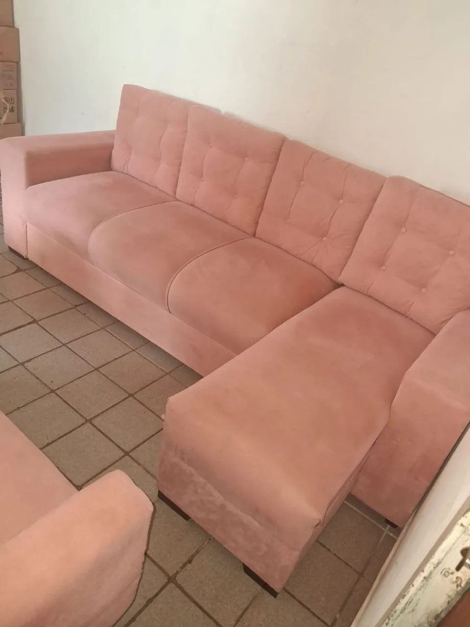 Sofá Rosa Retrátil  - Foto 5