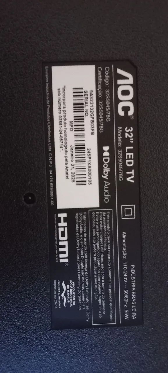 TV 32 POLEGADAS SMART ROKU64522265401089124