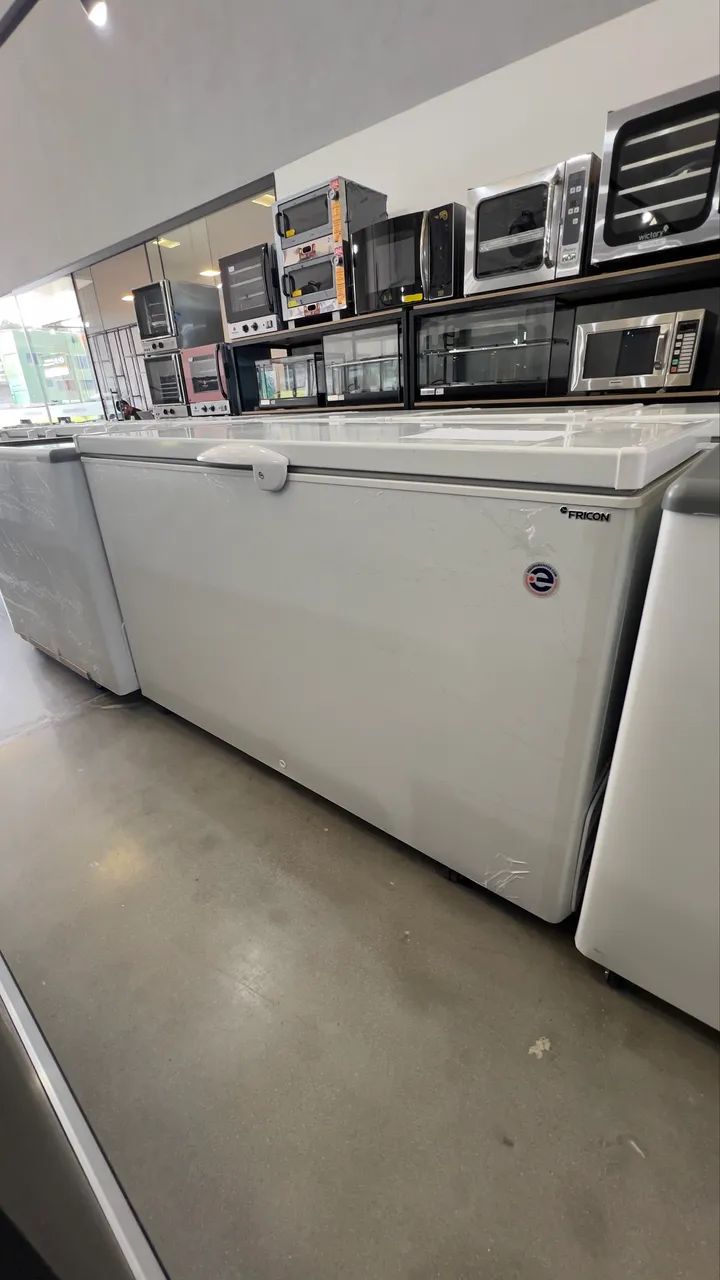 Freezer horizontal 503L tampa única Fricon - pronta entrega 