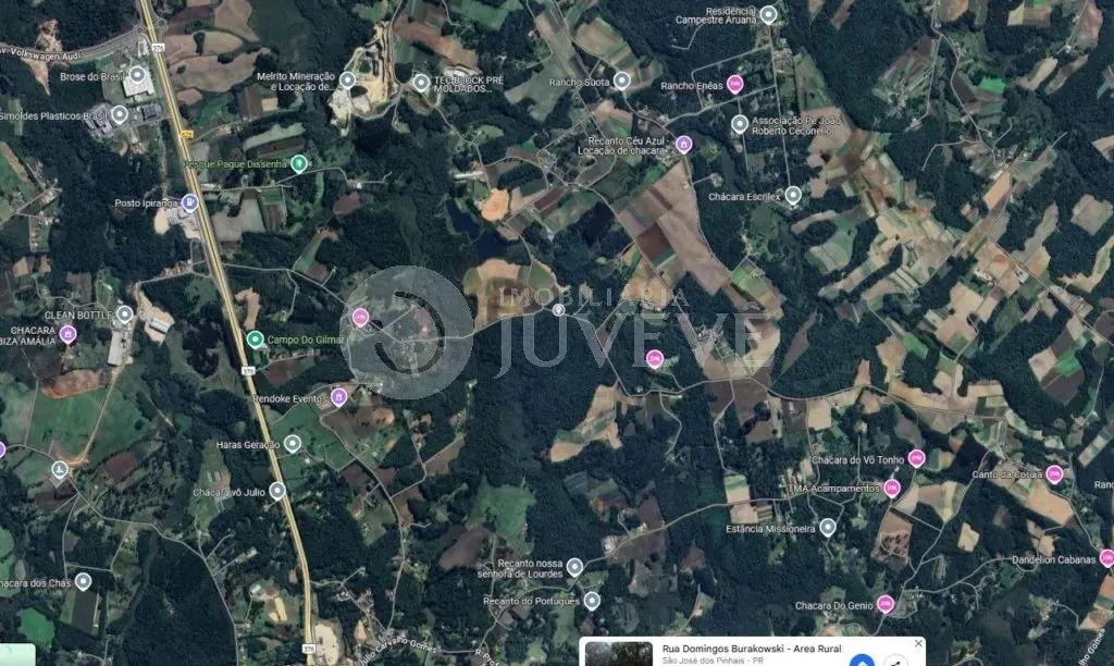 IMOBILIÁRIA JUVEVE VENDE ÁREA 55.660,00M² RUA DOMINGOS BURAKOWSKI SÃO JOSÉ DOS PINHAIS COM