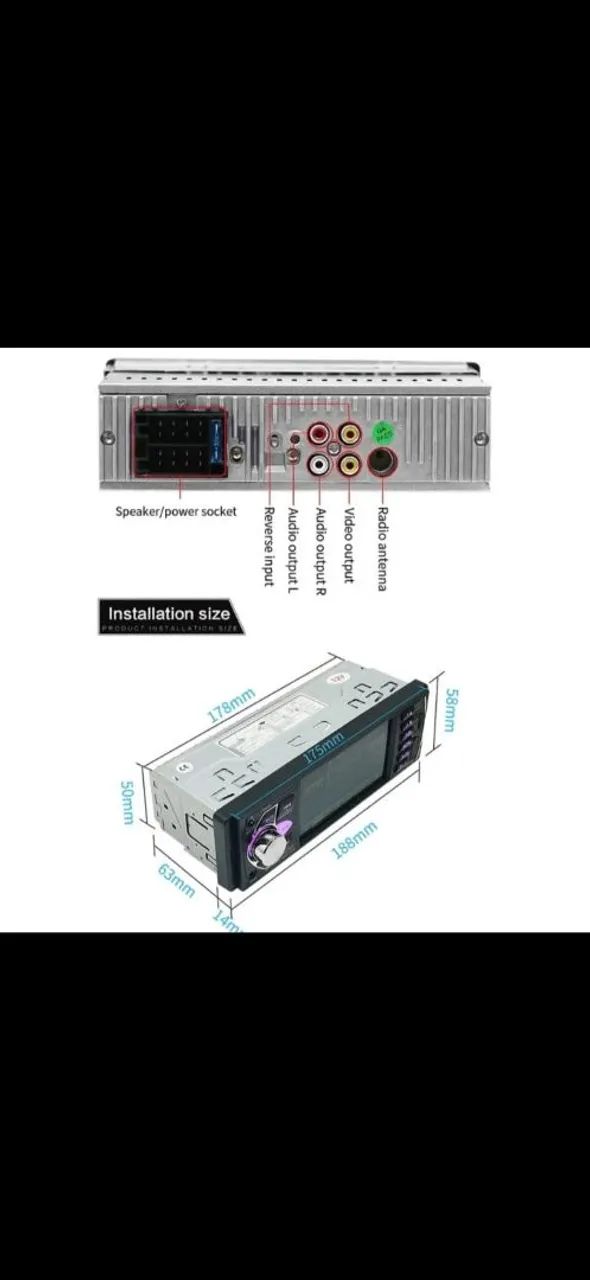 Multimídia 4.1 polegadas com câmera de ré  - Foto 4