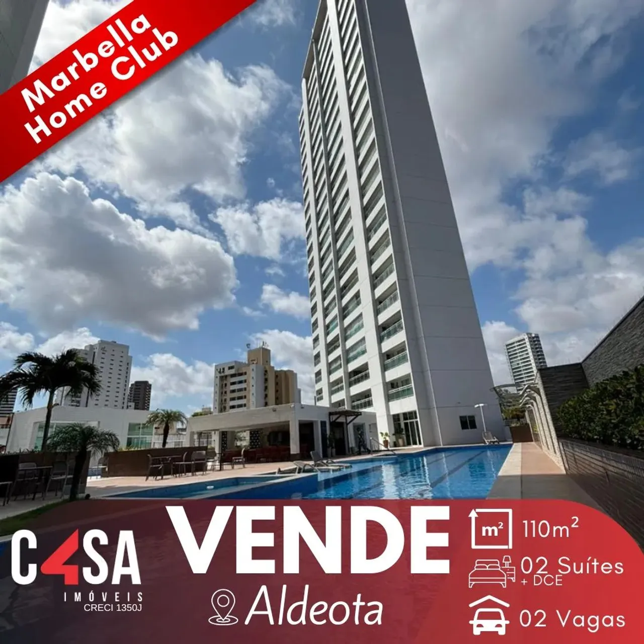 Marbella Home Club - 110,03m² - 02 suítes - DCE - 02 vagas
