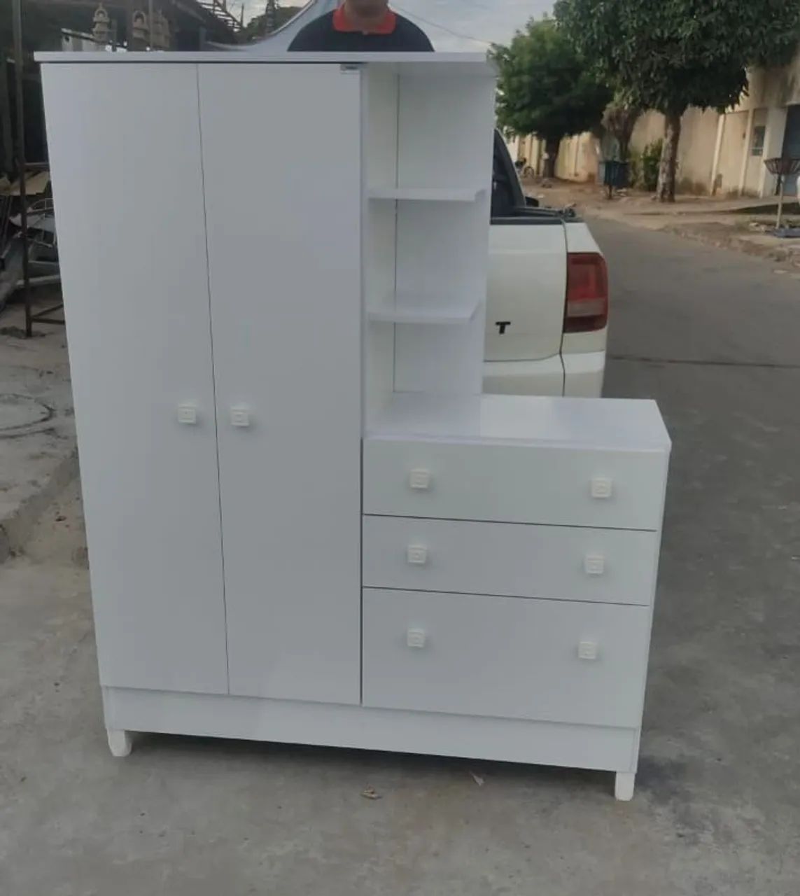 Guarda-Roupa Infantil com Prateleiras e Gavetas - Foto 3