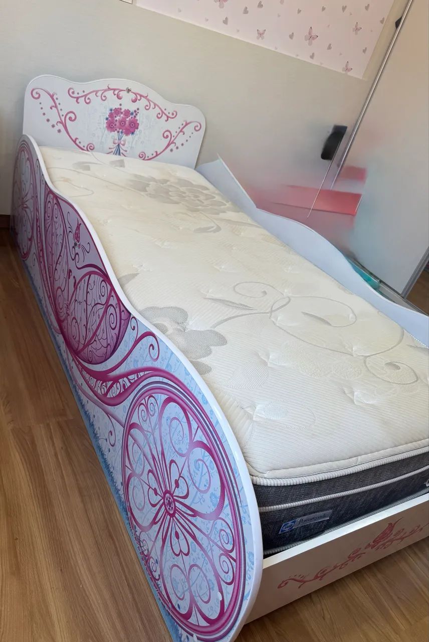 Cama solteiro + colchão molas - Foto 2