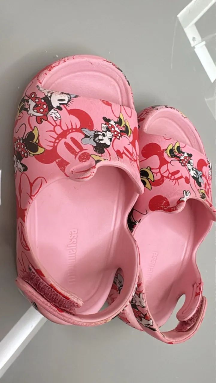 Sandal Mini Melissa Tenis Minnie Chinelo Melissa Infantil Sandalia