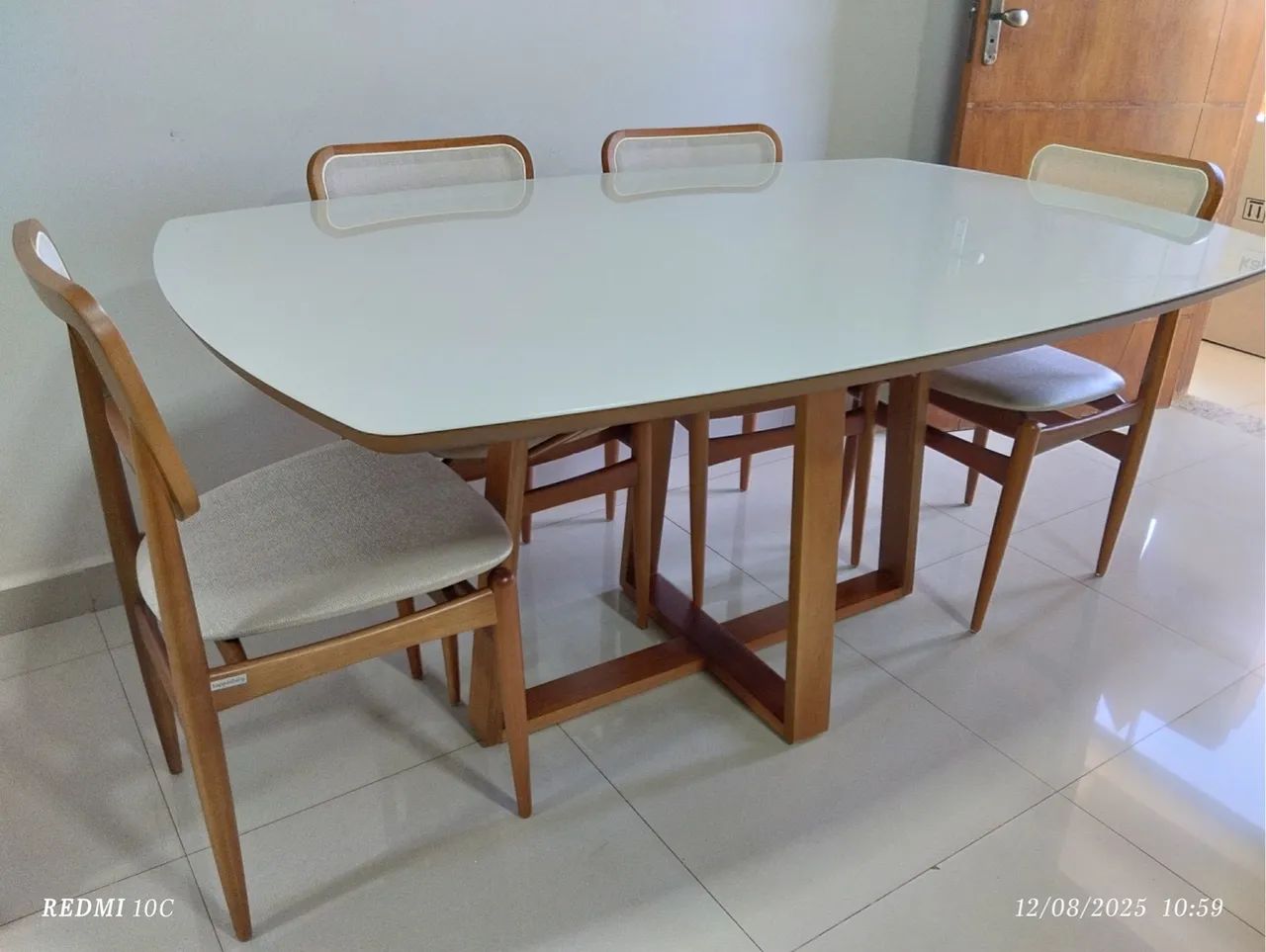 Mesa nova completa madeira  - Foto 2
