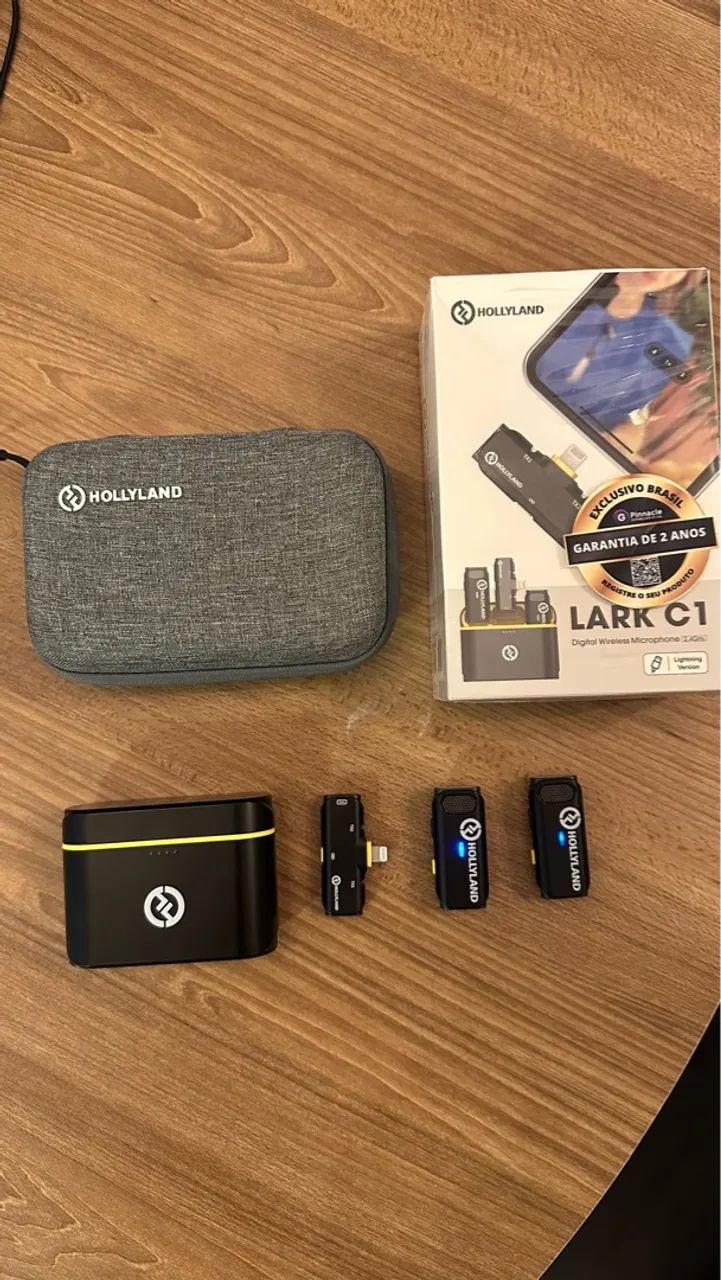 Microfone Sem Fio Hollyland Lark C1 - SemiNovo vendo ou troco por M2