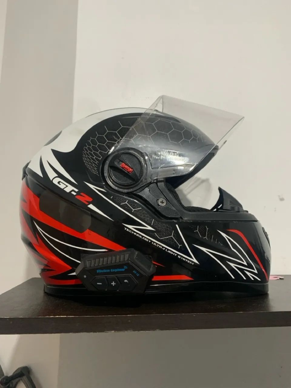 Capacete fw3 com intercomunicador  - Foto 2