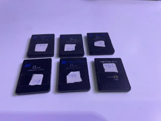 Memory card ps2 kit com 6 cartuchos - Foto 4