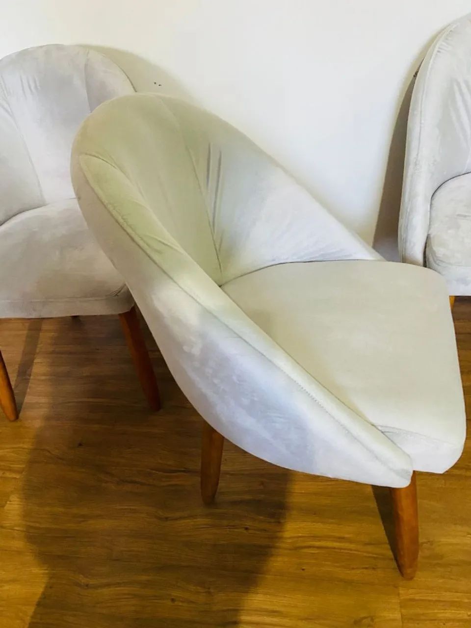 Cadeiras poltrona de veludo lua luxo - Foto 5
