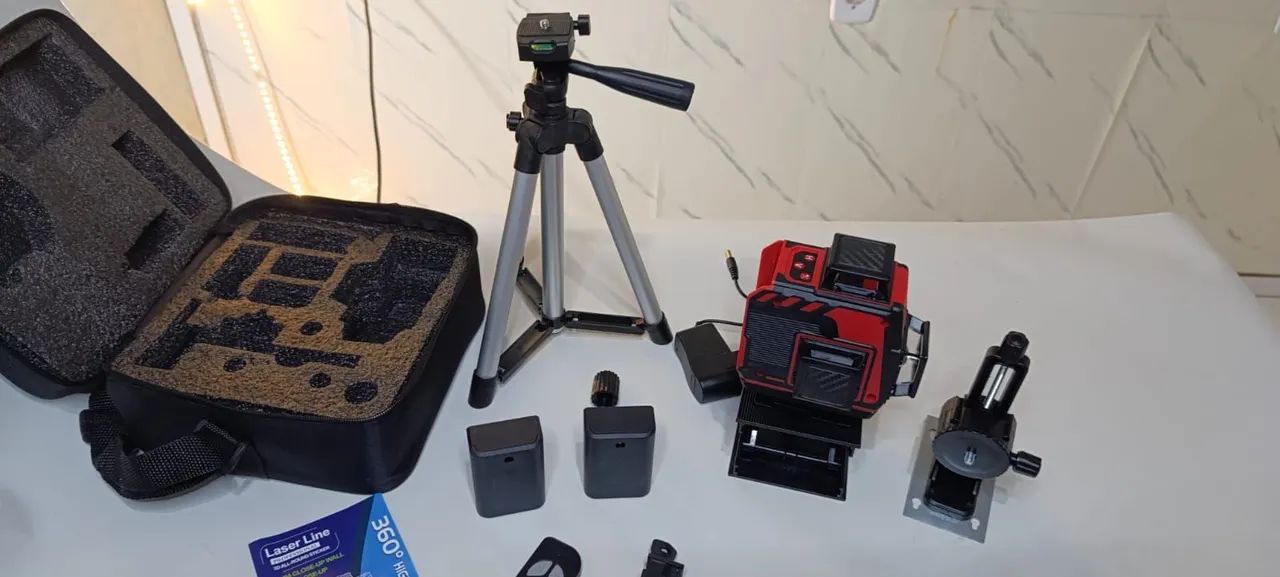 Nível a Laser 16  Linha 360° Alta Precisão kit  - Foto 2