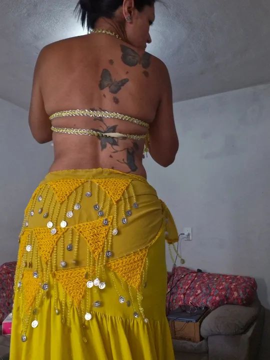 ROUPA DANÇA DO VENTRE POUCO USADA - Foto 2