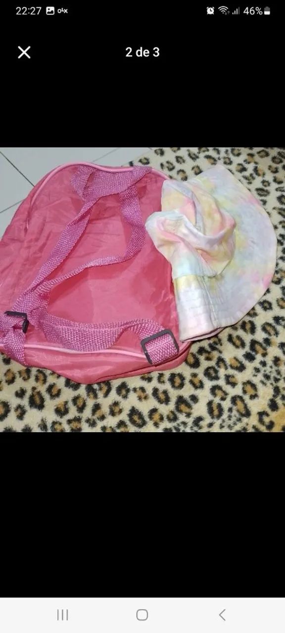 Bolsa mais chapéus para crianças 