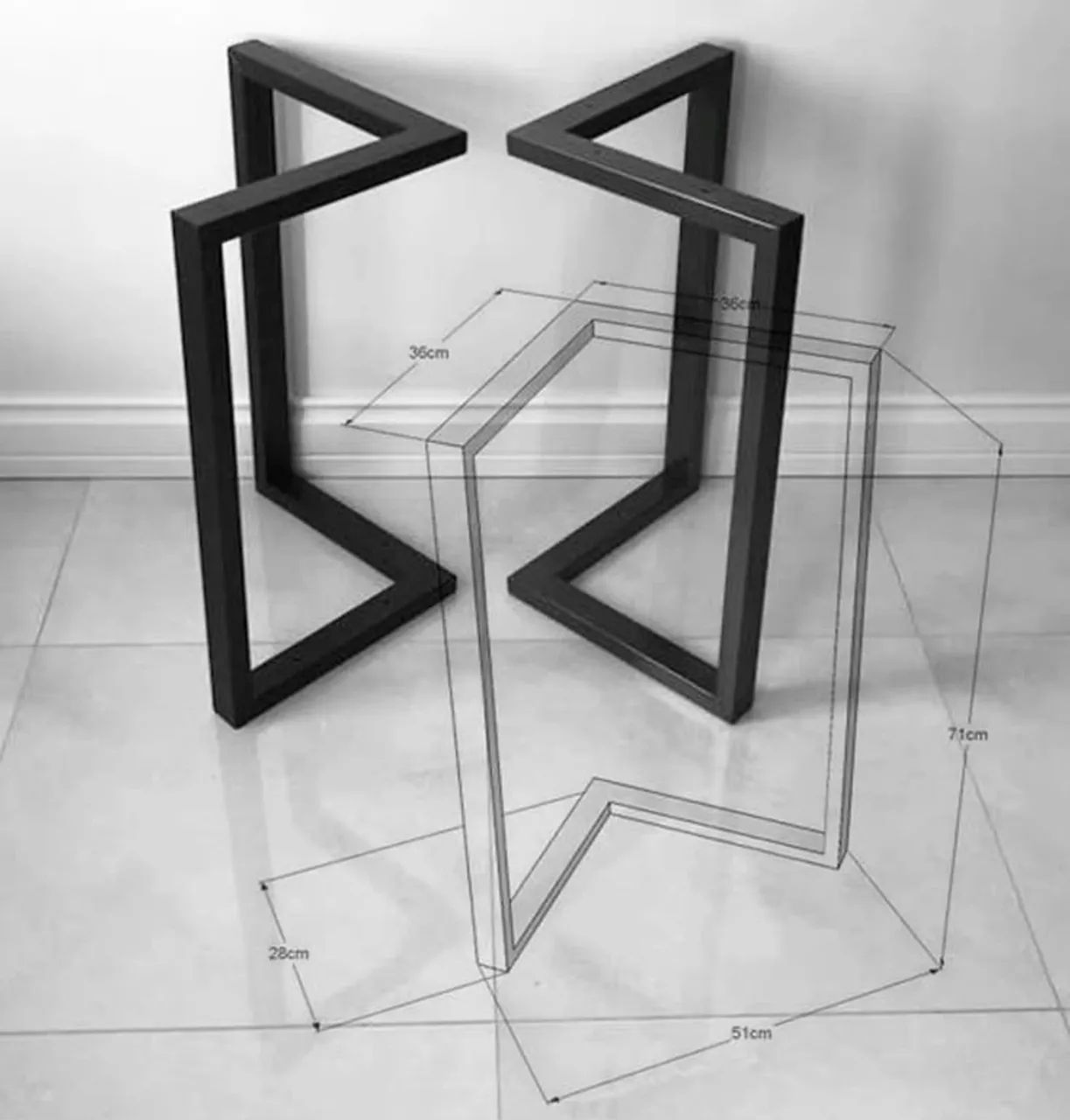 Bases de Mesa / pé de mesa  - Design Moderno e Durável  - Foto 3