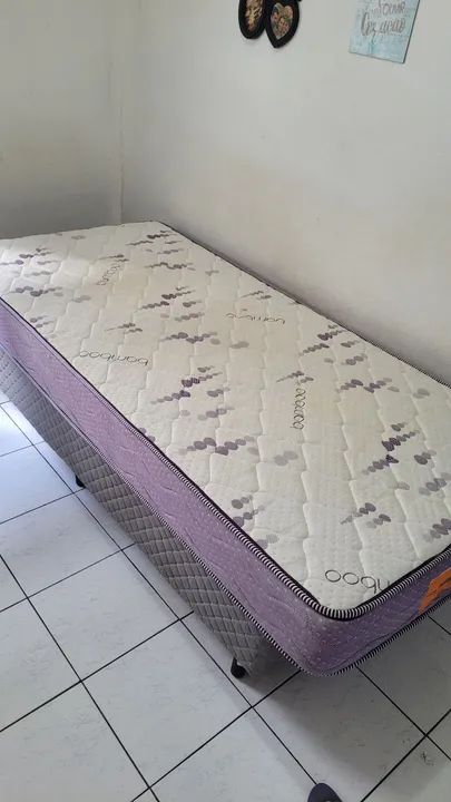 Cama solteiro ( Colchão e base da cama)
