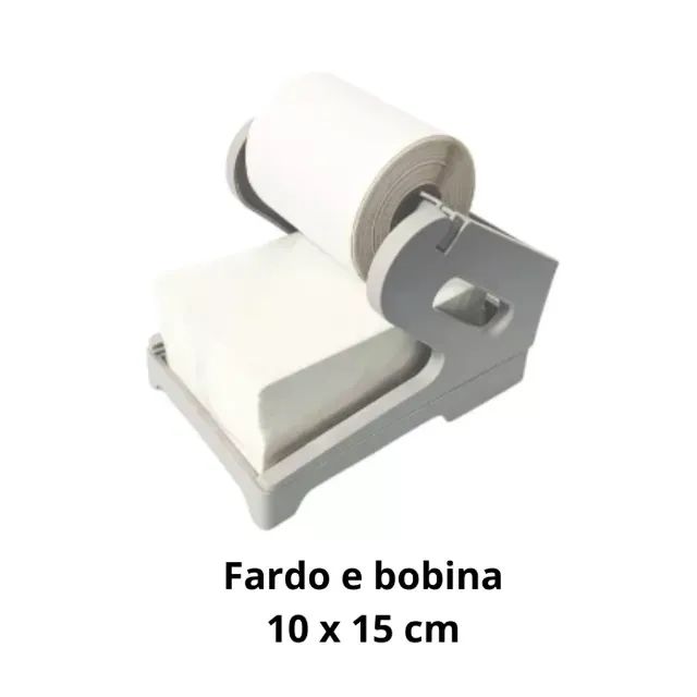 Suporte para Etiquetas térmicas Compatível Com Rolo ou Resma 100x150 mm - Cor Cinza - Foto 4